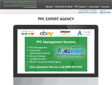 Tablet Screenshot of ppcrainmakers.com
